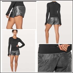 NEW Lululemon Luminosity Foil Run Times II Short